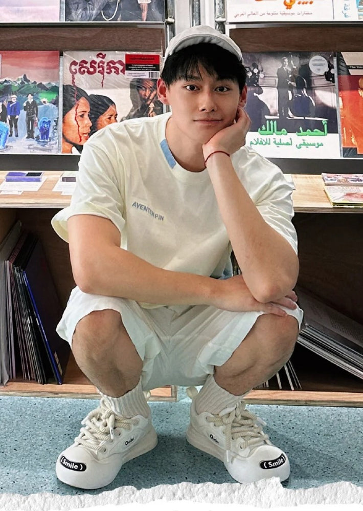 boy in white sneaker